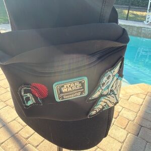 Disney Parks Loungefly Star Wars Grogu Baby Yoda Belt Bag Wherever I Go He Goes